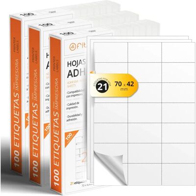 Folios A4 Fehér Öntapadós Címkék - Készítsd El Saját Címkéidet - Nyomtatásra Szánt Címke Folios A4 Fehér Öntapadós Címkék - Készítsd El Saját Címkéidet - Nyomtatásra Szánt Címke