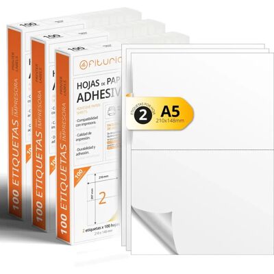 Folios A4 Öntapadós Címkék - Készíts Saját Matricákat - Nyomtatható - 300 Címke Folios A4 Öntapadós Címkék - Készíts Saját Matricákat - Nyomtatható - 300 Címke