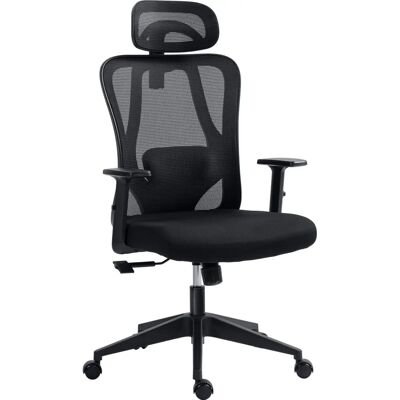 Silla de Oficina Vinsetto con Reposacabezas ajustable y soporte lumbar - Silla de oficina Silla de Oficina Vinsetto con Reposacabezas ajustable y soporte lumbar - Silla de oficina