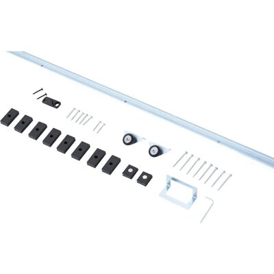 Kit de herraje para puerta corredera Homcom - Soporta 35kg Kit de herraje para puerta corredera Homcom - Soporta 35kg