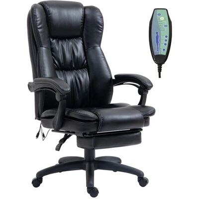 Silla de Oficina Vinsetto con Masaje - Ajustable, Giratoria, Negra Silla de Oficina Vinsetto con Masaje - Ajustable, Giratoria, Negra
