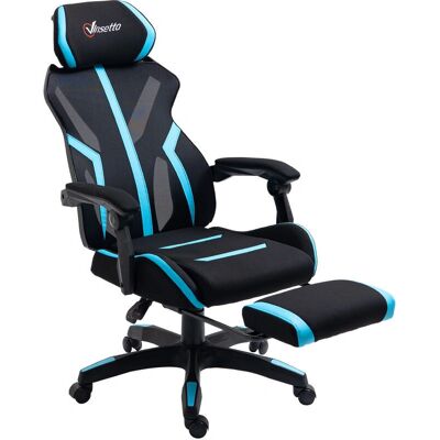 Silla de Oficina Gaming Vinsetto - Ajustable, Reclinable, Giratoria 360° - Azul Silla de Oficina Gaming Vinsetto - Ajustable, Reclinable, Giratoria 360° - Azul