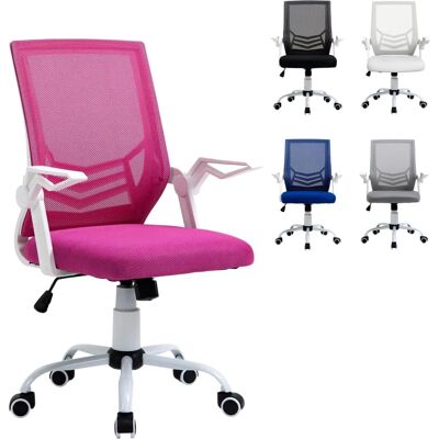 Vinsetto Silla Ergonómica Rosa - Silla de Oficina Giratoria Ajustable Vinsetto Silla Ergonómica Rosa - Silla de Oficina Giratoria Ajustable