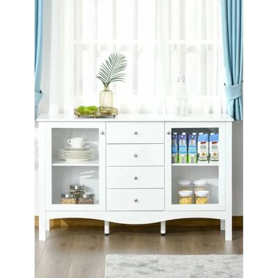 Homcom Armario Multiusos Blanco - 136x45x85cm Homcom Armario Multiusos Blanco - 136x45x85cm