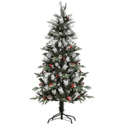 Árbol de Navidad Artificial Homcom 150cm con 440 Ramas - Decoración Interior Árbol de Navidad Artificial Homcom 150cm con 440 Ramas - Decoración Interior