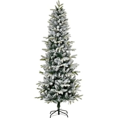Árbol de Navidad Artificial Nevado Homcom 210cm - Realista, 784 Puntas Árbol de Navidad Artificial Nevado Homcom 210cm - Realista, 784 Puntas