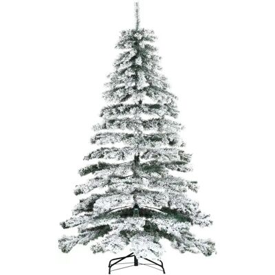 Árbol de Navidad Artificial Nevado Homcom 225cm - 1083 Puntas PVC Árbol de Navidad Artificial Nevado Homcom 225cm - 1083 Puntas PVC