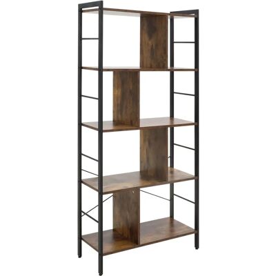 Estantería Estilo Industrial Homcom - 4/5 Estantes - Gran Almacenaje Estantería Estilo Industrial Homcom - 4/5 Estantes - Gran Almacenaje