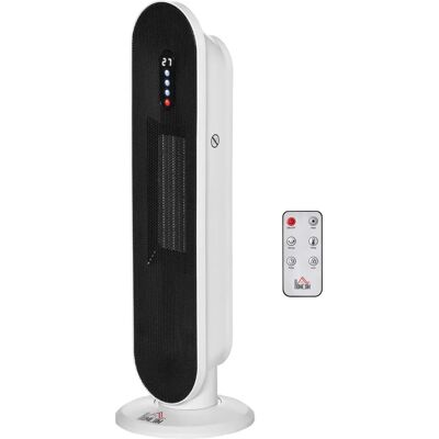 Calefactor Cerámico de Torre Homcom con Mando - Temp y Temporizador Calefactor Cerámico de Torre Homcom con Mando - Temp y Temporizador
