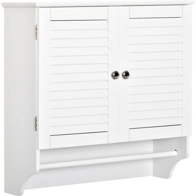 Armario de Pared Kleankin con Doble Puerta - Almacenamiento en Baño Eficiente Armario de Pared Kleankin con Doble Puerta - Almacenamiento en Baño Eficiente