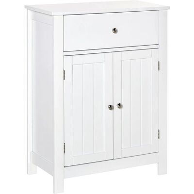 Armario de baño Kleankin - 60x30x80cm - Blanco Armario de baño Kleankin - 60x30x80cm - Blanco