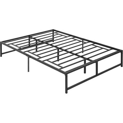 Estructura de Cama de Metal Homcom para Colchón 135x190 cm - Estilo Industrial - Soporta 300kg Estructura de Cama de Metal Homcom para Colchón 135x190 cm - Estilo Industrial - Soporta 300kg