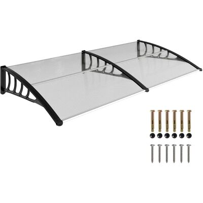 Outsunny Toldo de Policarbonato Transparente - Protección solar para puertas y ventanas Outsunny Toldo de Policarbonato Transparente - Protección solar para puertas y ventanas