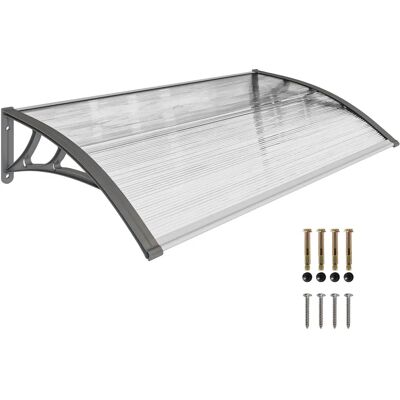 Toldo de Policarbonato Transparente Outsunny - Protección para Puertas y Ventanas Toldo de Policarbonato Transparente Outsunny - Protección para Puertas y Ventanas
