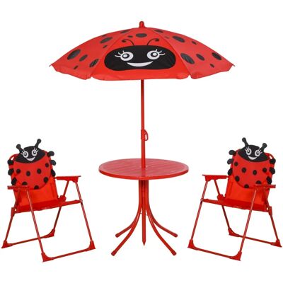 Conjunto de Jardín Infantil Outsunny con Sombrilla Ajustable Conjunto de Jardín Infantil Outsunny con Sombrilla Ajustable