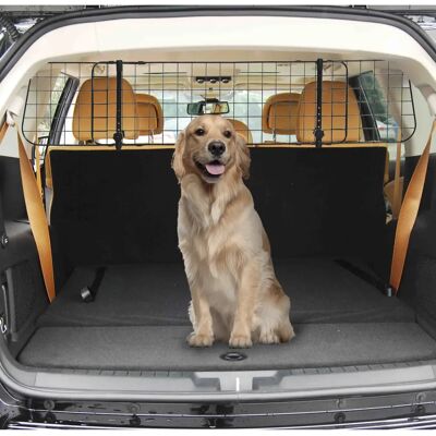 Barra de Seguridad para Perros en Coche PawHut - Ajustable, Negra Barra de Seguridad para Perros en Coche PawHut - Ajustable, Negra