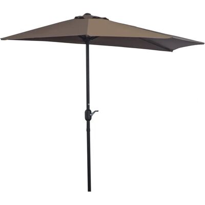 Sombrilla de Parede Semicircular Outsunny - Proteção UV Jardim Sombrilla de Parede Semicircular Outsunny - Proteção UV Jardim