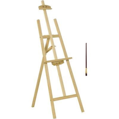 Caballetes de pintura Homcom con ángulo ajustable y soporte Caballetes de pintura Homcom con ángulo ajustable y soporte