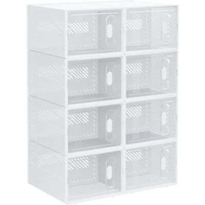Armario Modular Homcom de Plástico para Zapatos - 8/18 Cubos, Transparente Armario Modular Homcom de Plástico para Zapatos - 8/18 Cubos, Transparente