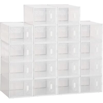 Organizador modular de zapatos Homcom 18 cubos EU43 - Almacenamiento Organizador modular de zapatos Homcom 18 cubos EU43 - Almacenamiento