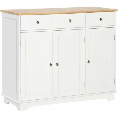 Homcom Aparador Blanco Moderno con Estantes Ajustables - Aparador Homcom Aparador Blanco Moderno con Estantes Ajustables - Aparador