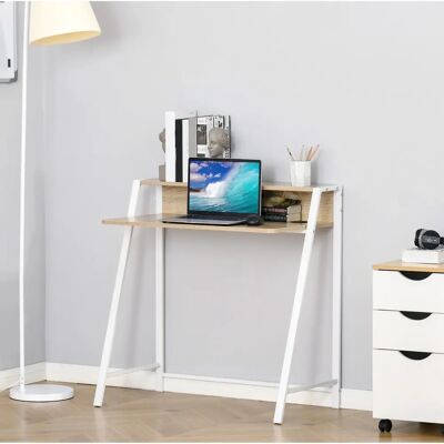 Escritorio Modern Homcom con Dos Niveles Escritorio Modern Homcom con Dos Niveles
