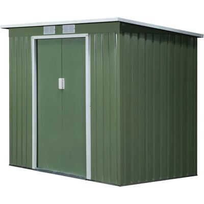 Cobertizo de Jardín Outsunny 213x130x172 cm - Resistente y con Ventilación Cobertizo de Jardín Outsunny 213x130x172 cm - Resistente y con Ventilación