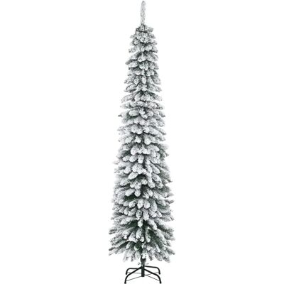 Árbol de Navidad Artificial Homcom 210 cm con Efecto Nevado 490 Ramas Árbol de Navidad Artificial Homcom 210 cm con Efecto Nevado 490 Ramas