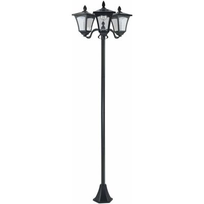 Farol Solar de Jardín Outsunny con 3 Luces LED - Iluminación Exterior Farol Solar de Jardín Outsunny con 3 Luces LED - Iluminación Exterior