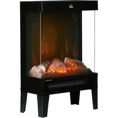 Homcom Chimenea eléctrica - Llama LED realista - 2 niveles de calor - 15-20 m² Homcom Chimenea eléctrica - Llama LED realista - 2 niveles de calor - 15-20 m²