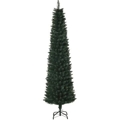Árvore de Natal Artificial Homcom 180cm, 380 Ramos de PVC, Montagem Fácil - Árvore de Natal Árvore de Natal Artificial Homcom 180cm, 380 Ramos de PVC, Montagem Fácil - Árvore de Natal