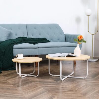 Mesitas de Café Modernas Apilables Homcom - Mesas de Café Mesitas de Café Modernas Apilables Homcom - Mesas de Café