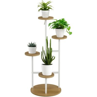 Soporte para Plantas de 4 Niveles Outsunny - Interior Exterior Soporte para Plantas de 4 Niveles Outsunny - Interior Exterior