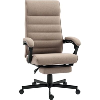 Silla de oficina ajustable Vinsetto con respaldo reclinable - Marrón Silla de oficina ajustable Vinsetto con respaldo reclinable - Marrón