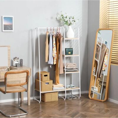 Perchero de Madera Homcom con Estantes - Acabado Natural Modern Perchero de Madera Homcom con Estantes - Acabado Natural Modern