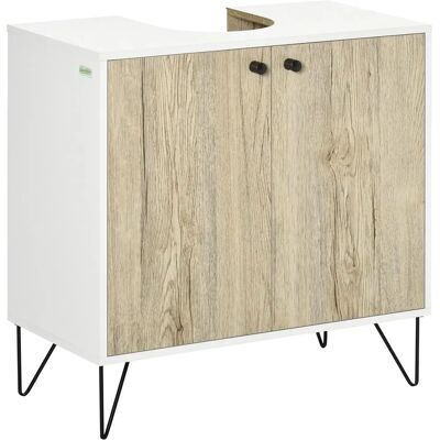 Kleankin Armario de madera para debajo del lavabo - 60x30x60cm Kleankin Armario de madera para debajo del lavabo - 60x30x60cm