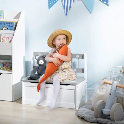 Zonekiz - Banco de almacenamiento y juguetes 2 en 1 para niños Zonekiz - Banco de almacenamiento y juguetes 2 en 1 para niños