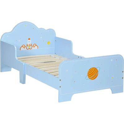Cama Infantil Zonekiz - Tema Espacio, Bajo, Segura, 80kg Cama Infantil Zonekiz - Tema Espacio, Bajo, Segura, 80kg