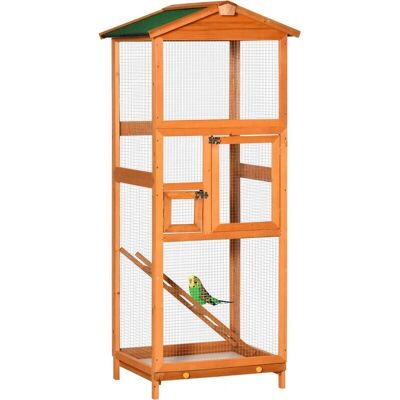 Cage pour Oiseaux PawHut - Grande, Résistante aux Intempéries - Publicité Cage pour Oiseaux PawHut - Grande, Résistante aux Intempéries - Publicité
