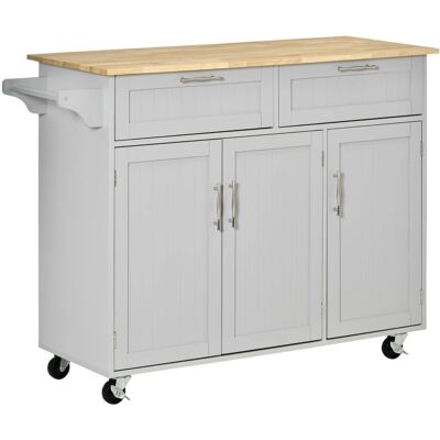 Homcom Carro de Cocina con Cajones - 121x46x91 cm Homcom Carro de Cocina con Cajones - 121x46x91 cm