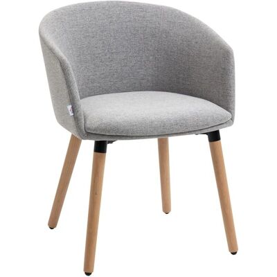 Silla de Comedor Homcom - Lino Sintético, Patas de Haya, 120kg Soporta Silla de Comedor Homcom - Lino Sintético, Patas de Haya, 120kg Soporta