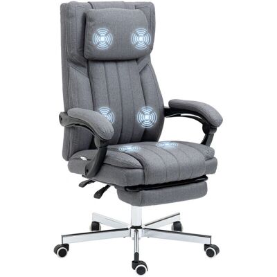 Silla de Oficina Vinsetto con Masaje y Reposapiés Retráctil - Soporta 120kg Silla de Oficina Vinsetto con Masaje y Reposapiés Retráctil - Soporta 120kg