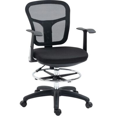 Silla de Oficina Ergonómica de Malla Vinsetto - Altura Ajustable y Reposapiés Silla de Oficina Ergonómica de Malla Vinsetto - Altura Ajustable y Reposapiés