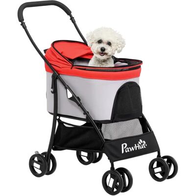 PawHut Cochecito para Mascotas - 3 en 1 Rojo - Tipo de Mascota PawHut Cochecito para Mascotas - 3 en 1 Rojo - Tipo de Mascota
