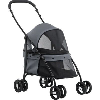 PawHut Carrito para Mascotas - Cochecito para Perros y Gatos con Ventanas de Malla PawHut Carrito para Mascotas - Cochecito para Perros y Gatos con Ventanas de Malla