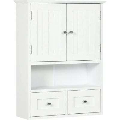 Armario de Pared para Baño Kleankin - Estilo Moderno y Ahorrador de Espacio Armario de Pared para Baño Kleankin - Estilo Moderno y Ahorrador de Espacio