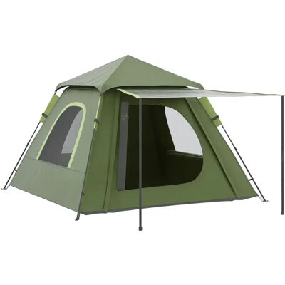 Tienda Pop-up Outsunny para 2-3 Personas Impermeable UV50+ Verde Tienda Pop-up Outsunny para 2-3 Personas Impermeable UV50+ Verde