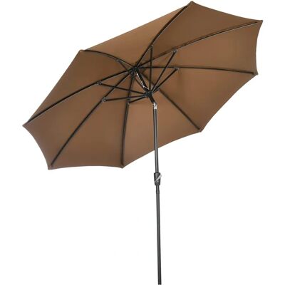 Sombrilla de jardín Outsunny Ø300x252 cm con inclinación ajustable Sombrilla de jardín Outsunny Ø300x252 cm con inclinación ajustable