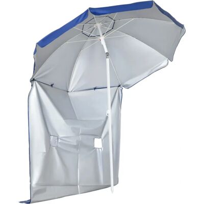 Sombrinha de Praia Outsunny com Painel Lateral - Inclinação Ajustável - Portátil Sombrinha de Praia Outsunny com Painel Lateral - Inclinação Ajustável - Portátil