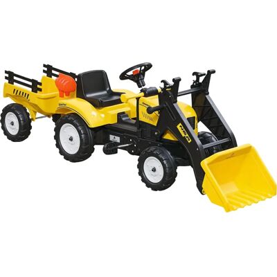 Tractor a Pedales Homcom con Remolque y Pala delantera - Juguete Infantil 3+ años Tractor a Pedales Homcom con Remolque y Pala delantera - Juguete Infantil 3+ años